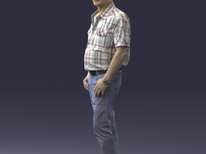 old man 0713 Model 3D