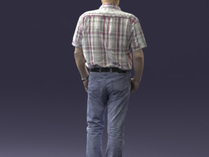 old man 0713 Model 3D