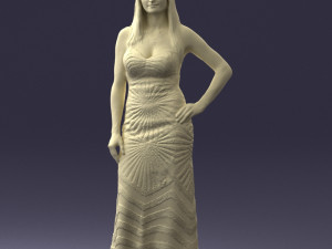 golden dress 0730 3dprint ready 3Dプリントモデル