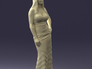 golden dress 0730 3dprint ready 3Dプリントモデル
