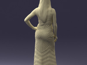 golden dress 0730 3dprint ready 3Dプリントモデル