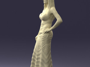golden dress 0730 3dprint ready 3Dプリントモデル