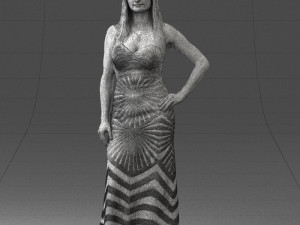 golden dress 0730 3dprint ready 3Dプリントモデル