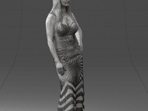 golden dress 0730 3dprint ready 3Dプリントモデル