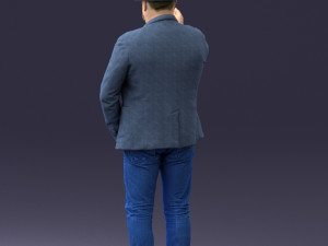 man with hat 1213 Modelo 3D