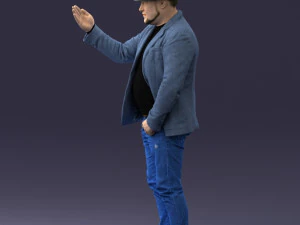 man with hat 1213 3D Model