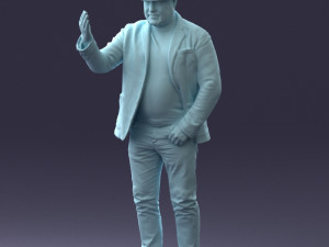 man with hat 1213 Modelo 3D