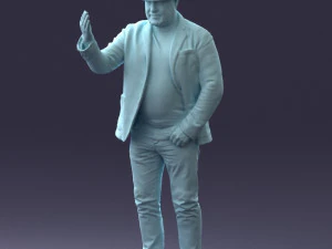 man with hat 1213 3D Model