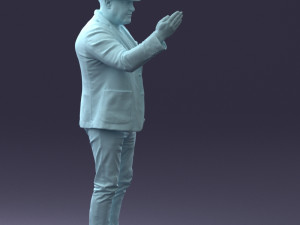 man with hat 1213 Modelo 3D
