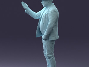 man with hat 1213 Modelo 3D