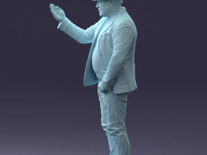 man with hat 1213 3D Model