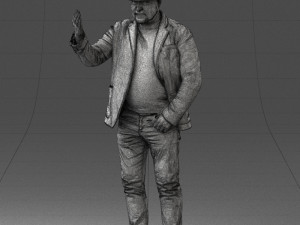 man with hat 1213 Modelo 3D