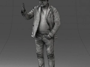 man with hat 1213 3D Model
