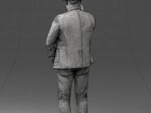 man with hat 1213 3D Model