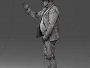 man with hat 1213 Modelo 3D