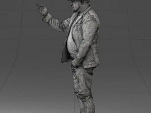 man with hat 1213 3D Model