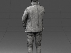 man in a hat 1213 for 3d figurine 3D printmodel