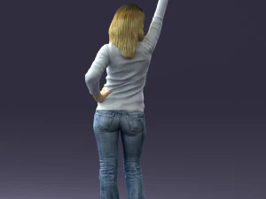 hand up woman 0927 3D Model