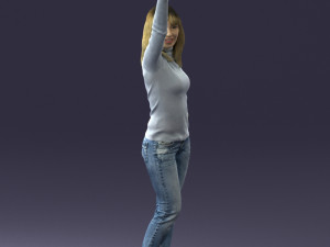 hand up woman 0927 3D 모델