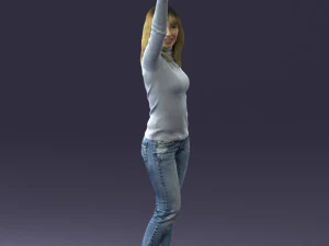 hand up woman 0927 3D Model