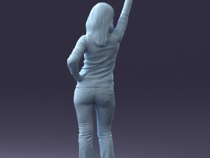 hand up woman 0927 3D 모델