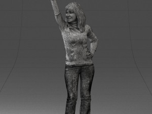 hand up woman 0927 3D 모델