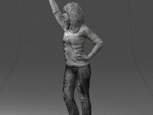 hand up woman 0927 3D 모델