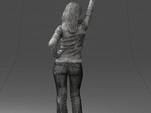 hand up woman 0927 3D 모델