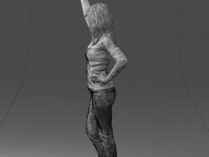 hand up woman 0927 3d print ready Model Cetak 3D
