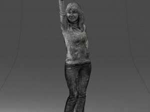hand up woman 0927 3d print ready Model Cetak 3D