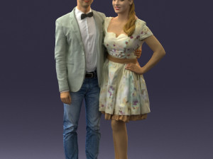 beautiful couple 0913 3d print ready Model Cetak 3D
