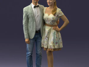 sch&ouml;nes Paar 0913 3D-Druck bereit 3D Druckmodell