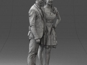beautiful couple 0913 3d print ready 3Dプリントモデル