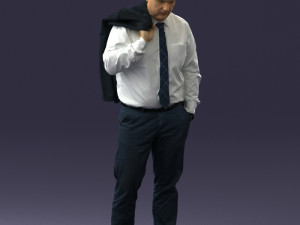 man with jacket 0928 Model 3D