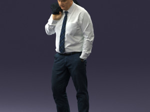 man with jacket 0928 3D Модель