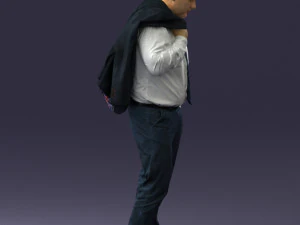 man with jacket 0928 3d print ready 3D Print Model