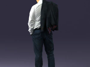 man with jacket 0928 3d print ready 3D Print Model