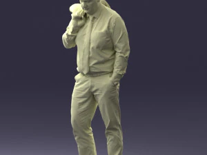 man with jacket 0928 3d print ready 3D Print Model