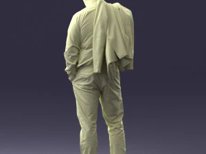 man with jacket 0928 3d print ready 3D Print Model