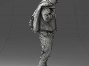 man with jacket 0928 3d print ready 3D Print Model
