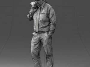 man with jacket 0928 3d print ready 3D Print Model