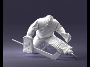 hockey goalkeeper 1007 3D Model