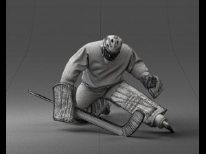 hockey goalkeeper 1007 3D मॉडल