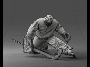 hockey goalkeeper 1007 3D Model