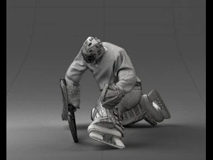 hockey goalkeeper 1007 3D Model