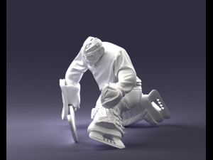 hockey goalkeeper 1007 3d print model 3D Druckmodell