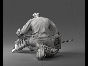 hockey goalkeeper 1007 3d print model 3D Druckmodell