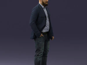 barber man 0111 3D Model
