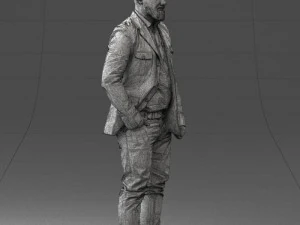 barber man 0111 3D Model