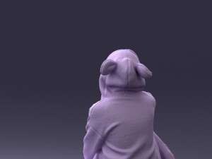 sitting girl 0614 Modèle 3D